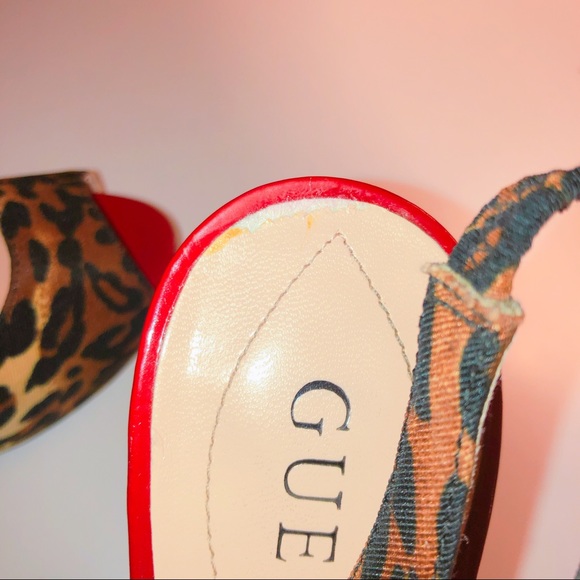 Guess animal print stiletto heel SZ 71/2 - Picture 6 of 8